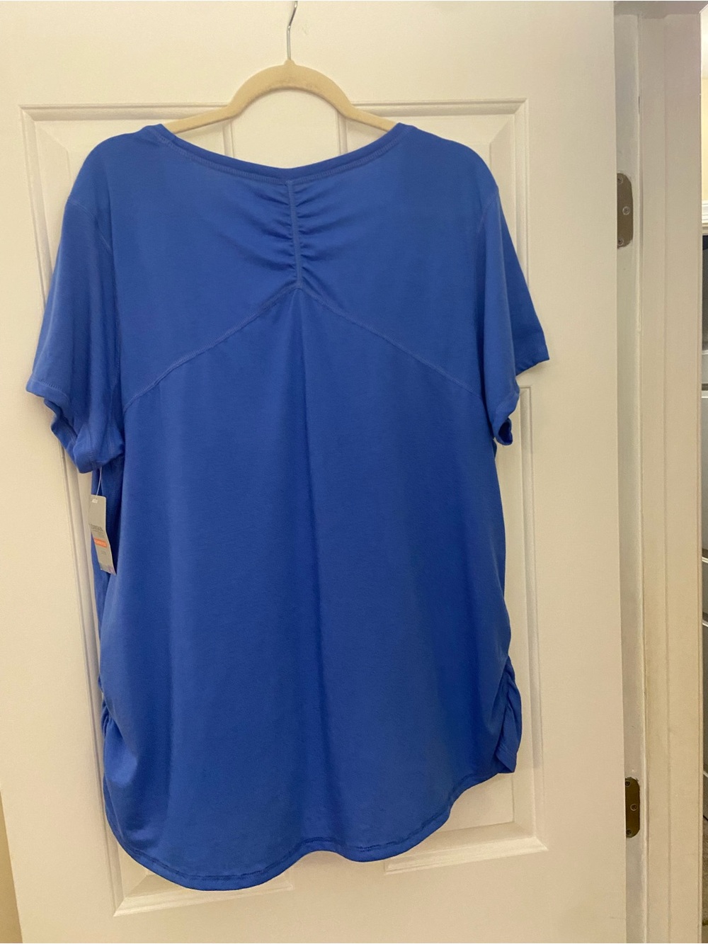Danskin Women's Short Sleeve Tee in Blue for Workout or Casual - CUTE! - Picture 4 of 7